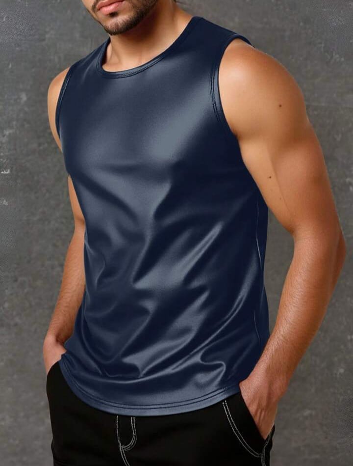 Men's Solid Color V-Neck Sleeveless Casual Versatile Tank Top, Summer Men's